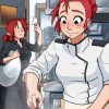 Anime Girl Chef Cooking Paint By Numbers