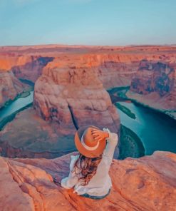 Girl Exploring Glen Canyon Paint By Numbers