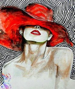 Girl in Red Hat Paint By Numbers