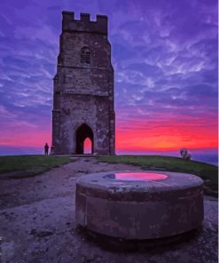 Glastonbury Tor Landmark Paint By Numbers