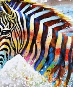 Glowing Zebra Horses Paint By Numbers
