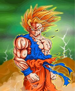 Goku Super Saiyan Paint By Numbers
