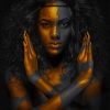Golden African Girl Paint By Numbers