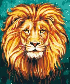 Golden Lion Wildlife Paint By Numbers