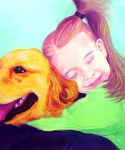 Golden Retriever Dog Paint By Numbers