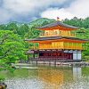 Golden Kinkaku-ji Temple Paint By Numbers