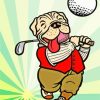 Golf Dog Players Paint By Numbers