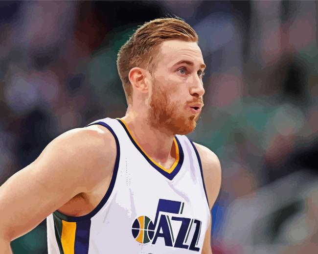 Finalizing the Gordon Hayward Utah Jazz Paint By Numbers Artwork