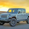 Gray Jeep Wrangler Paint By Numbers