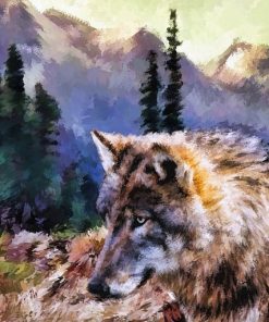 Gray Wolf Animal Paint By Numbers