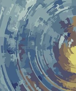 Grey Abstract Art Paint By Numbers