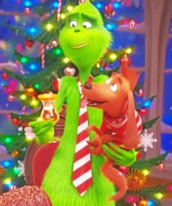 Grinch and Max Cartoon Paint By Numbers