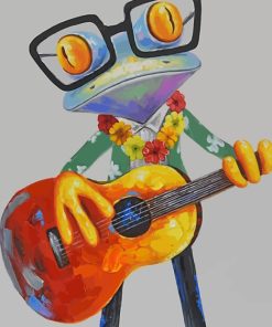 Guitar Frog Artful Tune Paint By Numbers
