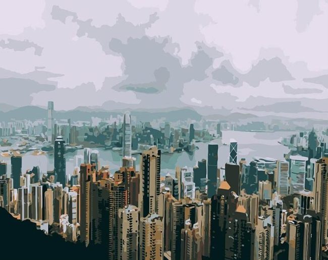 Hong Kong Cityscape Paint By Numbers