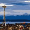 Space Needle Seattle Skyline Paint By Numbers