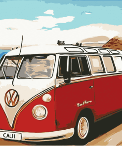 VW California Camper Van Paint By Numbers