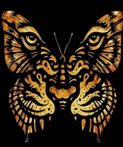 Butterfly Tiger Animal Art Paint By Numbers