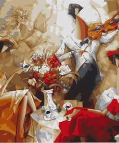 Classical Abstract Party Scene Paint By Numbers