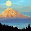 Forest Mountain Sunrise Paint By Numbers