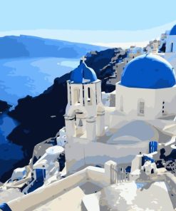 Explore Santorini Cities Paint By Numbers