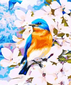 Blue Birds Paint By Numbers