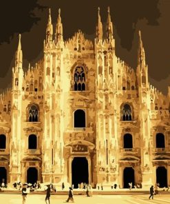 Milan Cathedral Cityscape Paint By Numbers