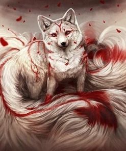 Fox Kitsune Magic Paint By Numbers
