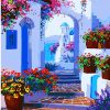 Santorini Greece Cityscape Paint By Numbers