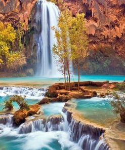 Waterfall Scenic Landscape Paint By Numbers