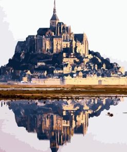 Mont Saint Michel Cityscape Paint By Numbers
