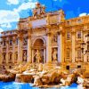 Roman Trevi Fountain Scenic Paint By Numbers