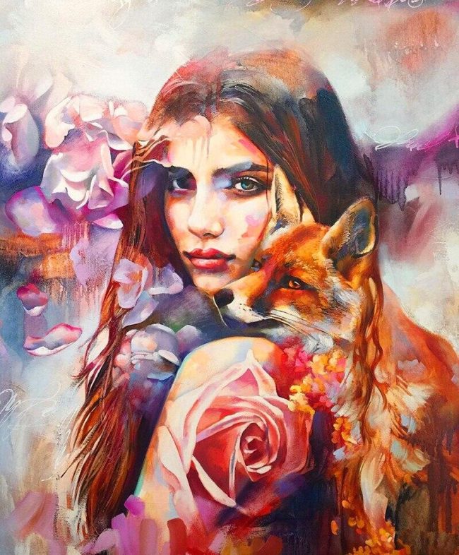 Fox Woman Fantasy Paint By Numbers