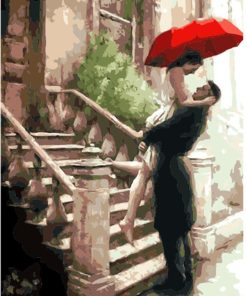 Romantic Couple Hug Paint By Numbers