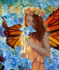 Butterfly Fairy Girl Paint By Numbers