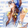 Lemon Girl Portrait Paint By Numbers