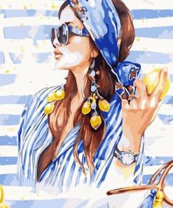 Lemon Girl Portrait Paint By Numbers