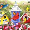 Colorful Birdhouse Art Paint By Numbers
