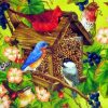 Colorful Birdhouses for Birds Paint By Numbers