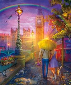 Colorful London City Paint By Numbers