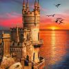 Swallow's Nest Castle Seascape View Paint By Numbers