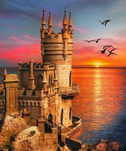 Swallow's Nest Castle Seascape View Paint By Numbers