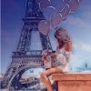 Parisian Woman by Night Paint By Numbers