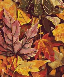 Falling Autumn Landscape Paint By Numbers