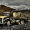 Antique Mine Truck Engines Paint By Numbers