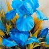Spring Blue Flowers Paint By Numbers
