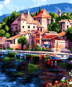 Cityscape Buildings Paint By Numbers