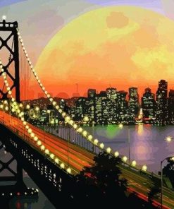 Sparkling San Francisco Skyline Paint By Numbers