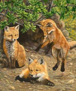 Little Fox Brothers Animal Paint By Numbers