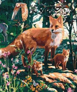 Fox Jungle Wildlife Paint By Numbers
