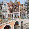 Amsterdam Canal View Paint By Numbers